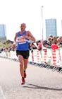 Ian Hudspith finishing 3rd in the Marathon of the North.